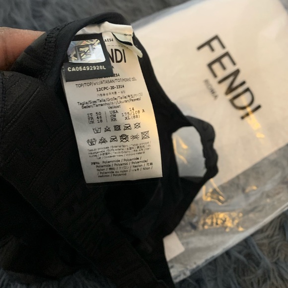 Fendi Rama embossed fitness top size 50/14 - Picture 5 of 8
